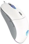ENDORFY GEM Plus Onyx White Gaming Maus RGB, ultraleichte kabelgebundene Maus 67 g,