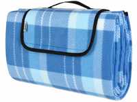 DeTeX® Picknickdecke Campingdecke XL 195x150 cm Wasserdicht Wärmeisoliert...