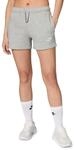 Nike Damen Shorts W NSW Club FLC Mr Short, Dk Grey Heather/White, DQ5802-063, L