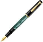 Pelikan F&uuml;llhalter Classic 200, Gr&uuml;n-Marmoriert, Feder F (fein), hochwertiger