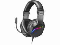 MARSGAMING Gaming MH122, FRGB Over Ear Kopfhörer mit Mikrofon, HiFi Sound,
