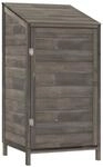 vidaXL Ger&auml;teschuppen Anthrazit 55x52x112 cm Massivholz Tanne