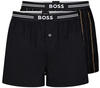 BOSS Herren Webboxer Boxershorts Pyjama-Shorts Woven Boxer Shorts 2er Pack,