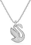 Swarovski Swan Anh&auml;nger, Schwan, Klein, Wei&szlig;, Rhodiniert
