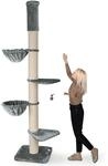 HAPPYPET Kratzbaum 'Leonardo' Grosse Katzen Stabil XXL Deckenhoch, 250 bis 275 cm -