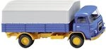 Wiking 041102 Spur H0 Man Pritschen-LKW Man 415 blau/melonengelb 1:87