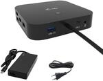 i-tec USB-C HDMI Dual DP Docking Station with Power Delivery 100w + i-tec Universal