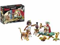 PLAYMOBIL Asterix 71270 Cäsar und Kleopatra, Leopard und eine Chaiselongue,