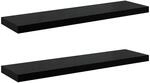 vidaXL 2X Wandregal Schwebend H&auml;ngeregal Wandboard B&uuml;cherregal Regalbrett