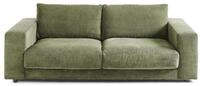 KAWOLA Big Sofa Megasofa Madeline - 2-Sitzer Couch Olivgr&uuml;n, Gepolstertes...