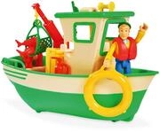 Simba 109251074 - Feuerwehrmann Sam Charlies Fischerboot, mit Charlie Figur,