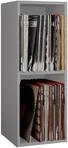VCM CD/DVD Regal 34x30x72 cm 2 F&auml;cher Holzwerkstoff CDs DVDs B&uuml;ro