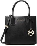 Michael Kors Mercer Messenger Crossbody-Sattelpulver, mittelgro&szlig;, Schwarz,...