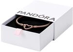 PANDORA Moments Herzverschluss Schlangen-Gliederarmband 582257C00 Damenarmband
