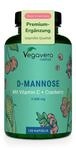 D-Mannose + Cranberry Vegavero | 100% Nat&uuml;rlich | 2.000 mg pro Tag | Mit Vitamin C
