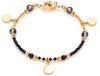Leonardo Jewels Clip&Mix Cesira Armband aus Edelstahl, goldfarbene Ionenplattierung