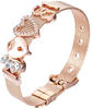 Heideman Armband Damen Mesh aus Edelstahl Rosegold farbend poliert Armkette für