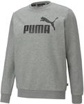 PUMA ESS Big Logo Crew FL Sweatshirt f&uuml;r Herren