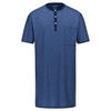 Herren Nachthemd halbarm Blau 56