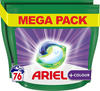 Ariel Waschmittel Pods All-in-1, Color Waschmittel, 76 Waschladungen (2x38),