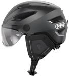 ABUS Stadthelm Pedelec 2.0 ACE - Fahrradhelm mit R&uuml;cklicht, Visier, Regenhaube,