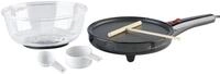 Rosenstein & S&ouml;hne 3in1-Cr&ecirc;pe-, Popcornmaker und elektrische Pfanne, 800 Watt, &Oslash;