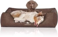 Knuffelwuff Hundebett Scottsdale aus Kunstleder XXL 120 x 85cm Braun