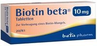 Biotin beta 10 mg Tabletten - hochdosiert (Vitamin B7) - Vitamine f&uuml;r gesundes