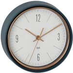 TFA Dostmann Wanduhr analog, 60.3547.20, Funkuhr, aus Metallrahmen mit kupferfarbenen