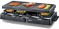 MELISSA Raclette 16300026 Raclette mit Grillplatte f&uuml;r 8 Personen 1200 Watt Power