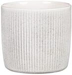 Scheurich Solido Linea, Blumentopf aus Keramik, Farbe: Perla, 17,6 cm Durchmesser, 16