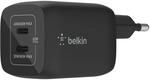 Belkin 65-W-USB-C-Ladeger&auml;t mit 2 Ports, Schnellladen mit Power Delivery 3.0 und