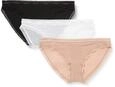 Calvin KleinWomen'sBikini PantiesBikini 3Pk 000Qd3804EMulticolour (Black/White/Honey