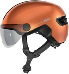 ABUS Stadthelm HUD-Y ACE - stylischer Fahrradhelm mit Visier und magnetischem,