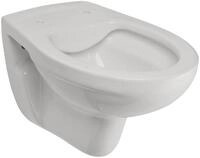 Calmwaters&reg; H&auml;nge WC sp&uuml;lrandlos in Manhattan-Grau, Wand-WC mit Abgang waagerecht,