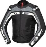 IXS RS-500 1.0 Motorrad Leder- / Textiljacke, schwarz/grau/wei&szlig;, 52