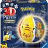 Ravensburger 3D Puzzle 11547 - Nachtlicht Puzzle-Ball Pokémon - 72 Teile - für