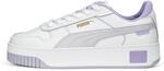 PUMA Damen Carina Street Sneaker, Black Rose Gold White Metallic, 42 EU