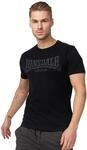 Lonsdale Herren T-Shirt Normale Passform Logo Kai XL, Black
