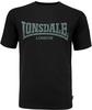 Lonsdale Herren Langarmshirt T-Shirt Trägerhemd Logo Kai schwarz (Schwarz) X-Large