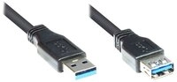 Good Connections 2711-S01 Verl&auml;ngerungskabel USB 3.0 Stecker A auf Buchse A, 1m