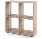 Vicco Raumteiler Tetra, Sonoma, 72.6 x 72 cm, zur Aufbewahrung und Pr&auml;sentation von