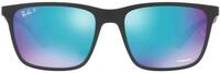 Ray-Ban Unisex-Erwachsene Brillen, Schwarz/Gr&uuml;n Blau, 58