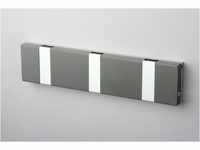 Knax Lite 3 grau Luxus-Hakenleiste für Bad & Küche Länge 20 cm