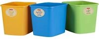 CURVER Eco Friendly 3er-Set M&uuml;lltrennungssystem M&uuml;lleimer M&uuml;lltrennung Papier Glas