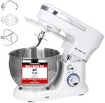 EMERIO K&uuml;chenmaschine Knetmaschine R&uuml;hrmaschine mit 5L Edelstahlsch&uuml;ssel + 3
