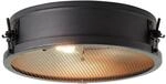 Brilliant Lampe, Zois Deckenleuchte 34cm schwarz korund, Metall, 2x A60, E27,