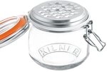 KILNER | Edelstahl-Reibe mit Glas | K&auml;sereibe f&uuml;r Obst, Gem&uuml;se, Schokolade,
