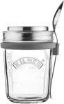 Kilner To Go Fr&uuml;hst&uuml;cksglas 0,35 L, Weithalsglas, Edelstahldeckel | Mitnehmglas