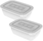 Rotho Freeze 2er-Set Gefrierdosen 1.9l mit Deckel, Kunststoff (PP) BPA-frei,